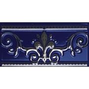 Бордюр Almera Ceramica Noblesse Cenefa Cobalto Silver